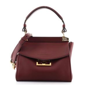 GIVENCHY Mystic Bag- Small, Aubergine Burgundy Italian Leather NWT, $2,990